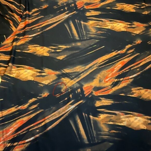 Prettylittlething PLUS RUST ABSTRACT PRINT BODYCON DRESS size 20 - Picture 9 of 9